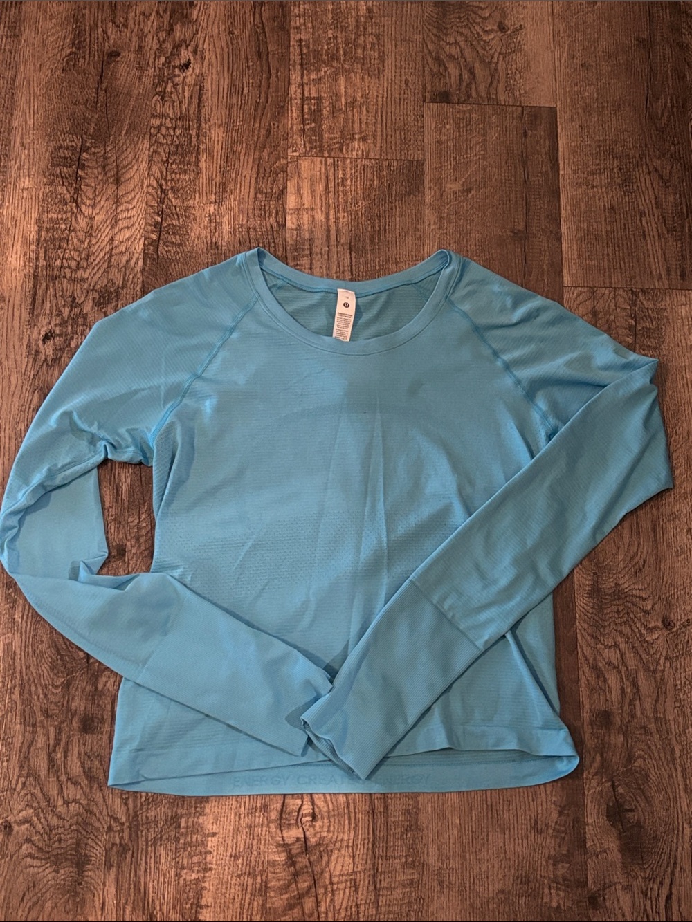 Lululemon Swiftly Tech Long Sleeve - Waist Length - Light Blue - Size 10
